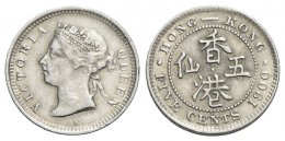 Victoria - 5 Cents 1900 M
